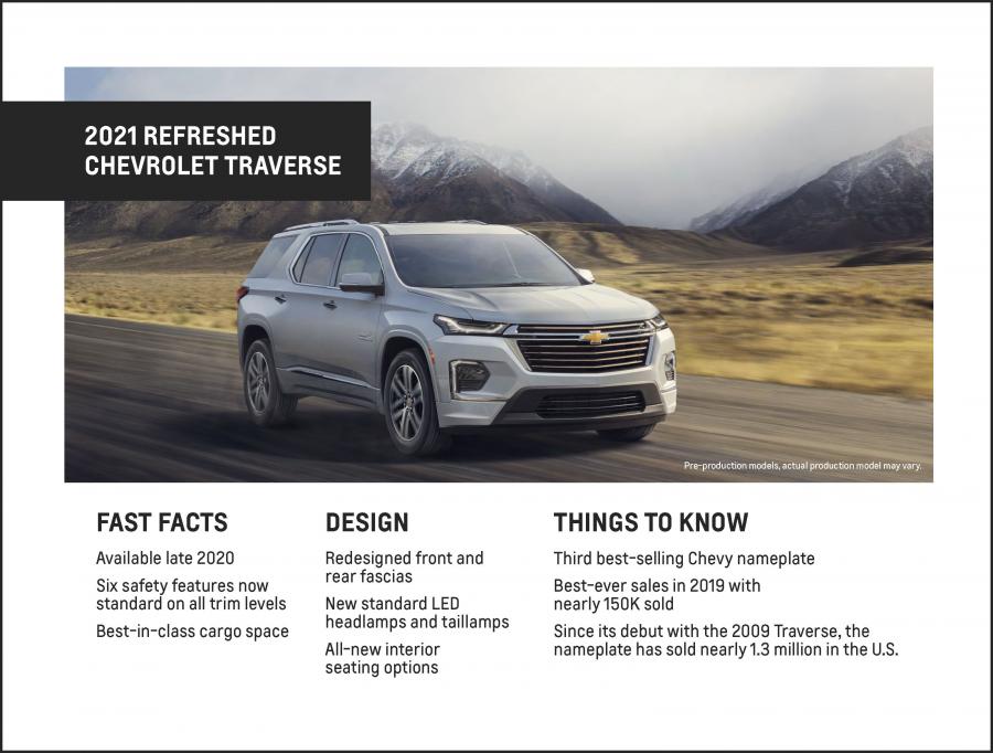 Схема Chevrolet Traverse High Country 2020 года  (фото 17 из 20)